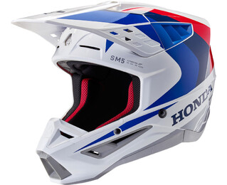 Шолом Alpinestars Honda S-M5 Helmet ECE 22.06 (M) триколор