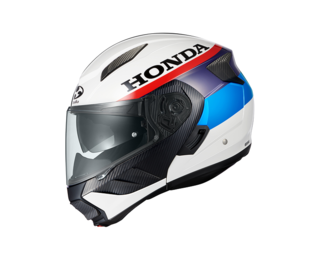 Шолом модульний Kabuto Ryuki Honda DF White Red Blue (M)